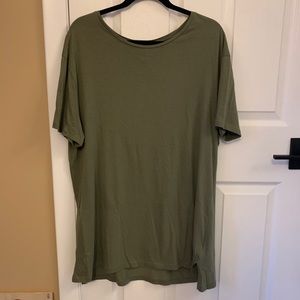 H&M Divide Army Green Long T-Shirt